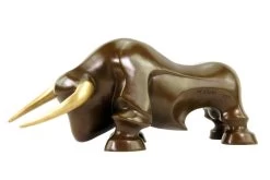 Limited Bronze Statue - Modern Bull Sculpture By Martin Klein -Salvador Dali Shop DSC09438