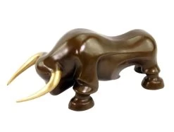Limited Bronze Statue - Modern Bull Sculpture By Martin Klein -Salvador Dali Shop DSC09439