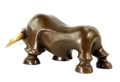 Limited Bronze Statue - Modern Bull Sculpture By Martin Klein -Salvador Dali Shop DSC09451