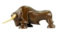 Limited Bronze Statue - Modern Bull Sculpture By Martin Klein -Salvador Dali Shop DSC09457