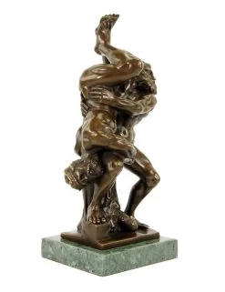 Homoerotic Bronze Statue - Belligerence - Signed Milo -Salvador Dali Shop DSC09461