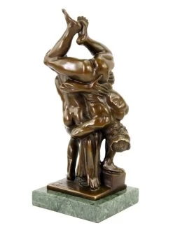 Homoerotic Bronze Statue - Belligerence - Signed Milo -Salvador Dali Shop DSC09464