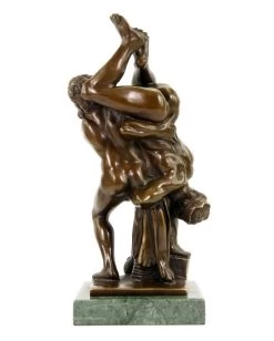 Homoerotic Bronze Statue - Belligerence - Signed Milo