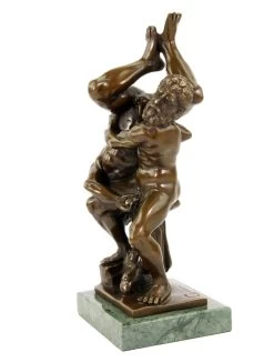 Homoerotic Bronze Statue - Belligerence - Signed Milo -Salvador Dali Shop DSC09469