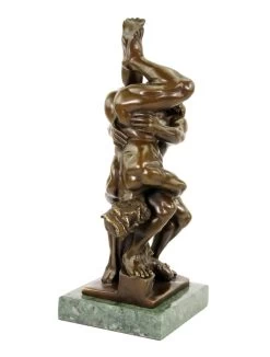 Homoerotic Bronze Statue - Belligerence - Signed Milo -Salvador Dali Shop DSC09472
