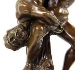 Homoerotic Bronze Statue - Belligerence - Signed Milo -Salvador Dali Shop DSC09479