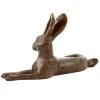 Resting Hare - Numbered Bronze Animal Figurine - Signed Milo