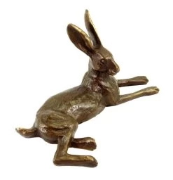 Resting Hare - Numbered Bronze Animal Figurine - Signed Milo -Salvador Dali Shop DSC09510