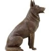 German Shepherd Dog - Animal Figurine - Bronze Miniature - Signed Milo
