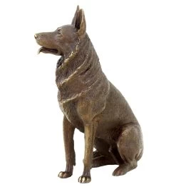 German Shepherd Dog - Animal Figurine - Bronze Miniature - Signed Milo -Salvador Dali Shop DSC09703