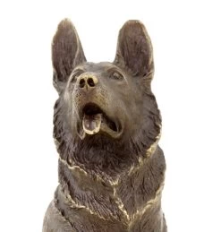 German Shepherd Dog - Animal Figurine - Bronze Miniature - Signed Milo -Salvador Dali Shop DSC09704