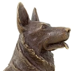 German Shepherd Dog - Animal Figurine - Bronze Miniature - Signed Milo -Salvador Dali Shop DSC09708