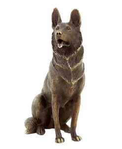 German Shepherd Dog - Animal Figurine - Bronze Miniature - Signed Milo -Salvador Dali Shop DSC09709