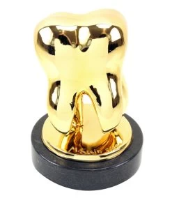 Golden Tooth - Numbered Bronze Statue By Martin Klein -Salvador Dali Shop DSC09736