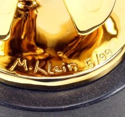 Golden Tooth - Numbered Bronze Statue By Martin Klein -Salvador Dali Shop DSC09738