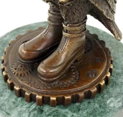 Steampunk Owl / Eagle Owl / Bird - Animal Figurine - Signed M. Klein