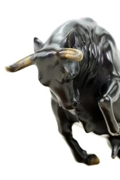 Limited Bronze Bull - Sculpture On Old Ship’s Plank - Martin Klein Statue -Salvador Dali Shop DSC09832