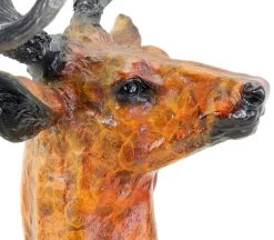 Tall Deer / Stag Bust - Bronze Figurine On Marble - Signed Bonheur -Salvador Dali Shop DSC09945
