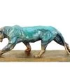 Walking Panther - Signed Bugatti - Limited Bronze Sculpture